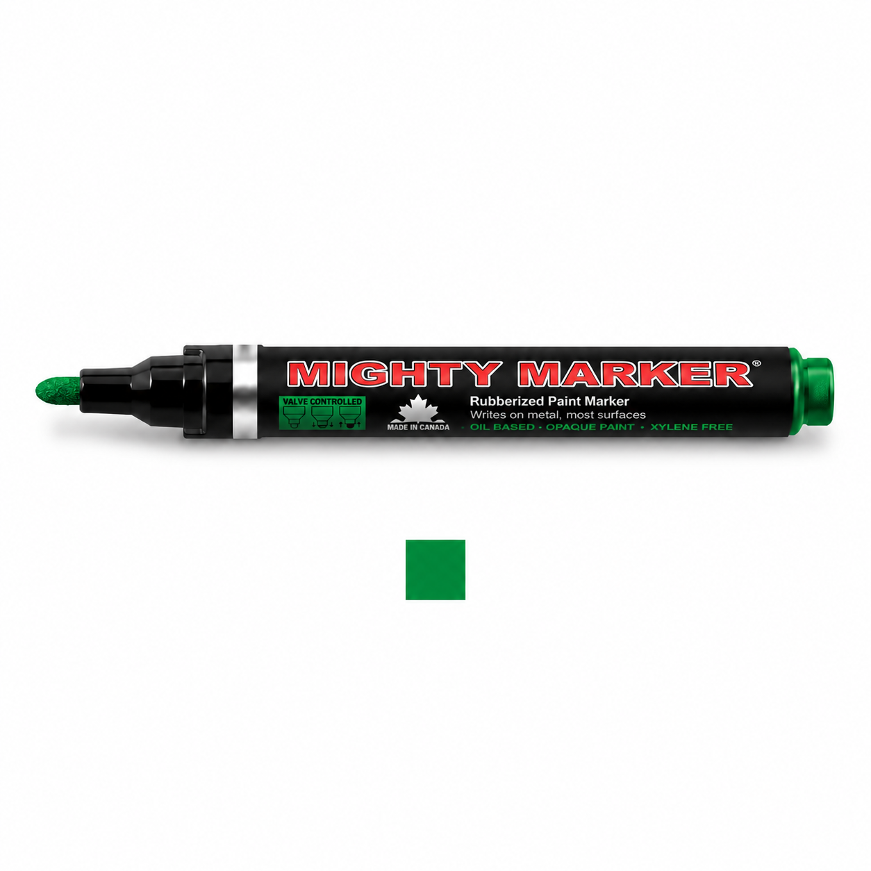 Green Mighty Marker valve-controlled paint marker