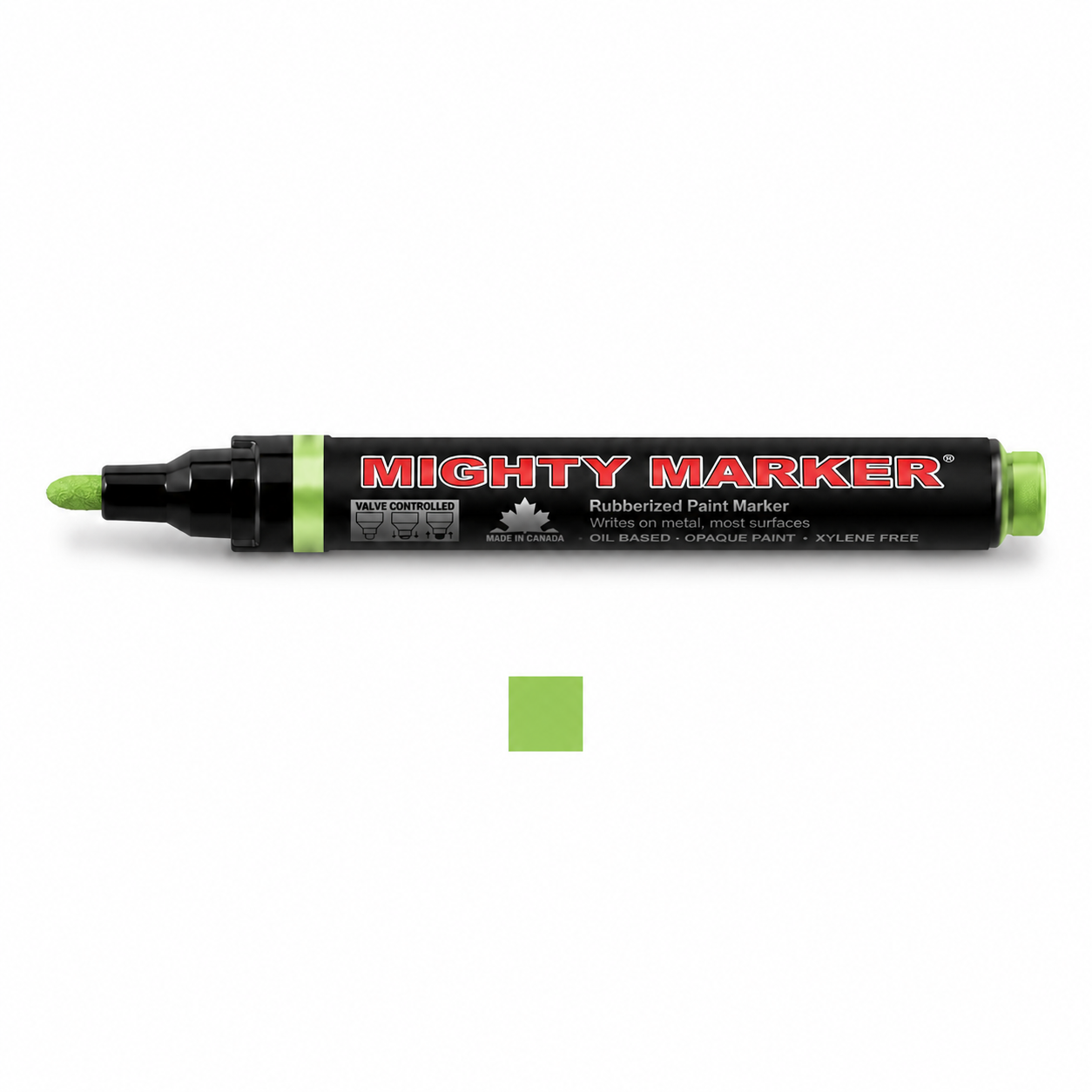Light green Mighty Marker valve-controlled paint marker