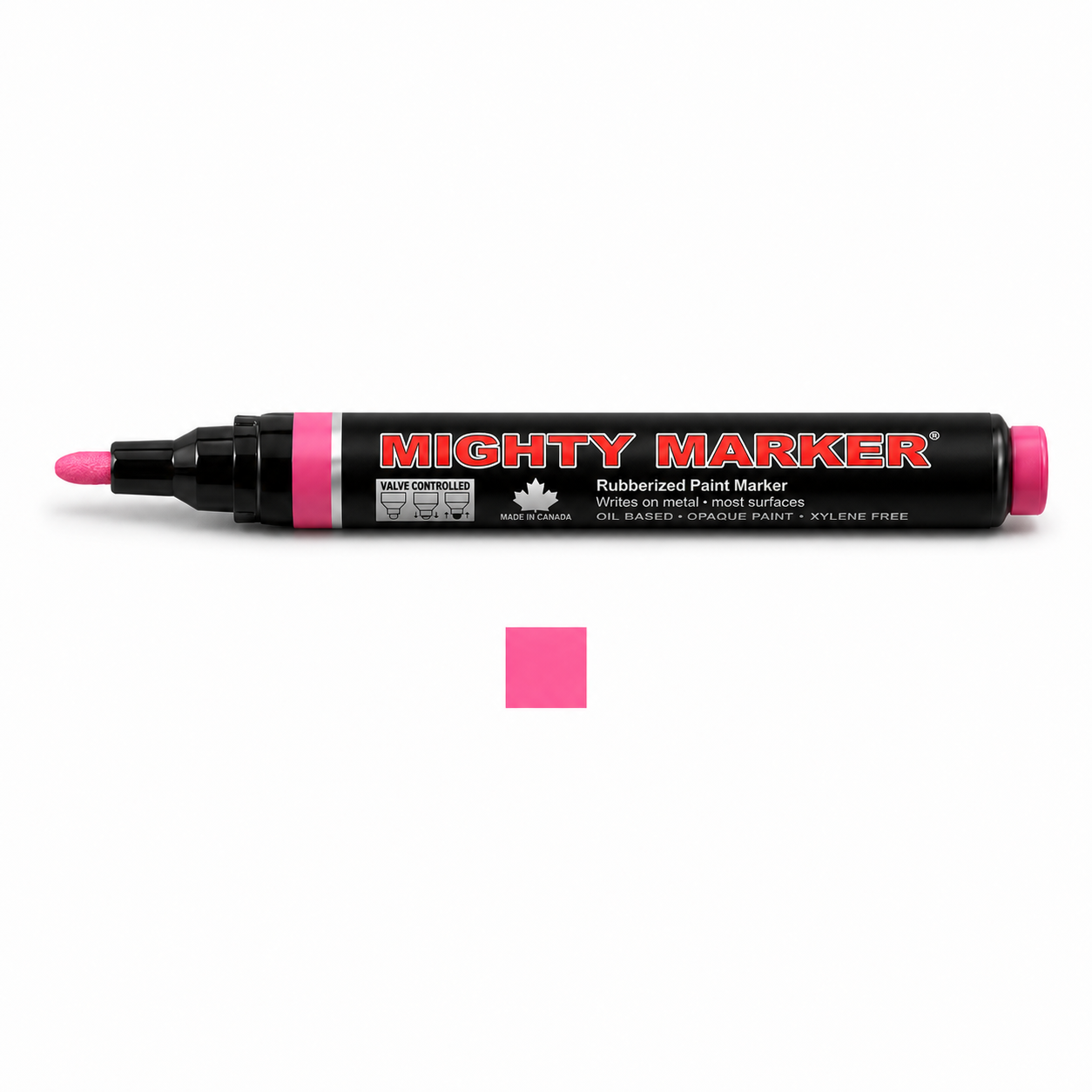 Pink Mighty Marker valve-controlled paint marker