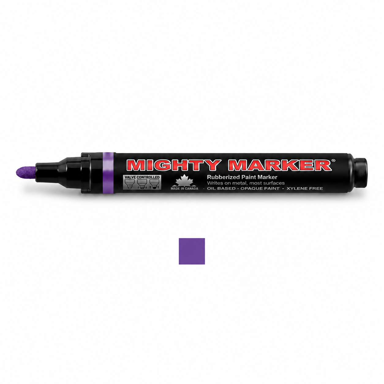 Purple Mighty Marker valve-controlled paint marker
