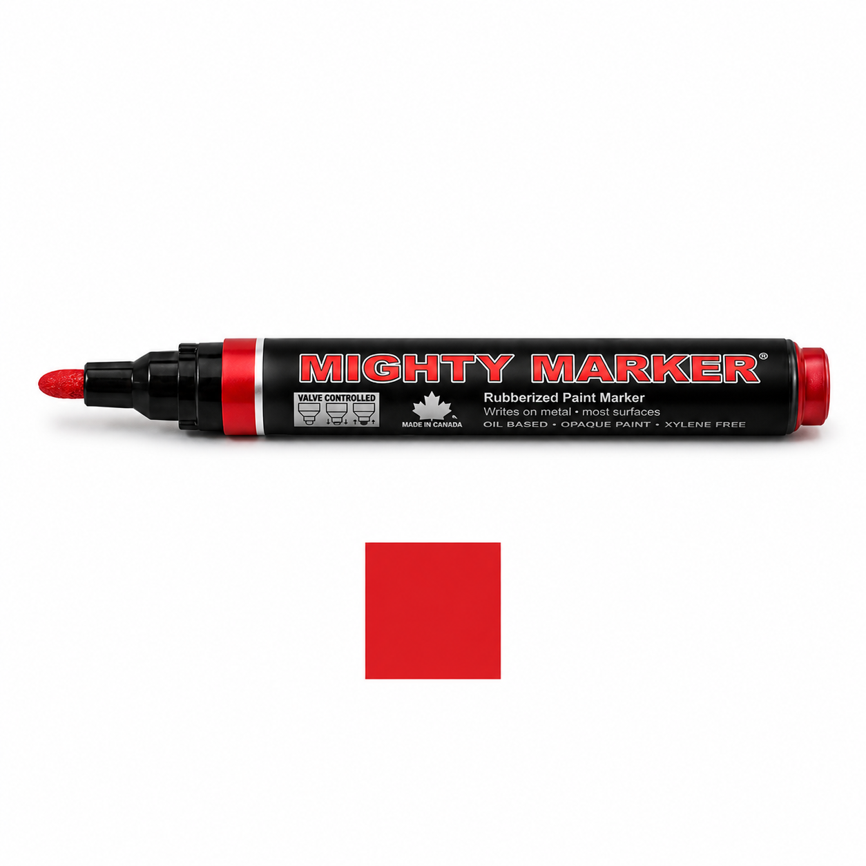 Red Mighty Marker valve-controlled paint marker