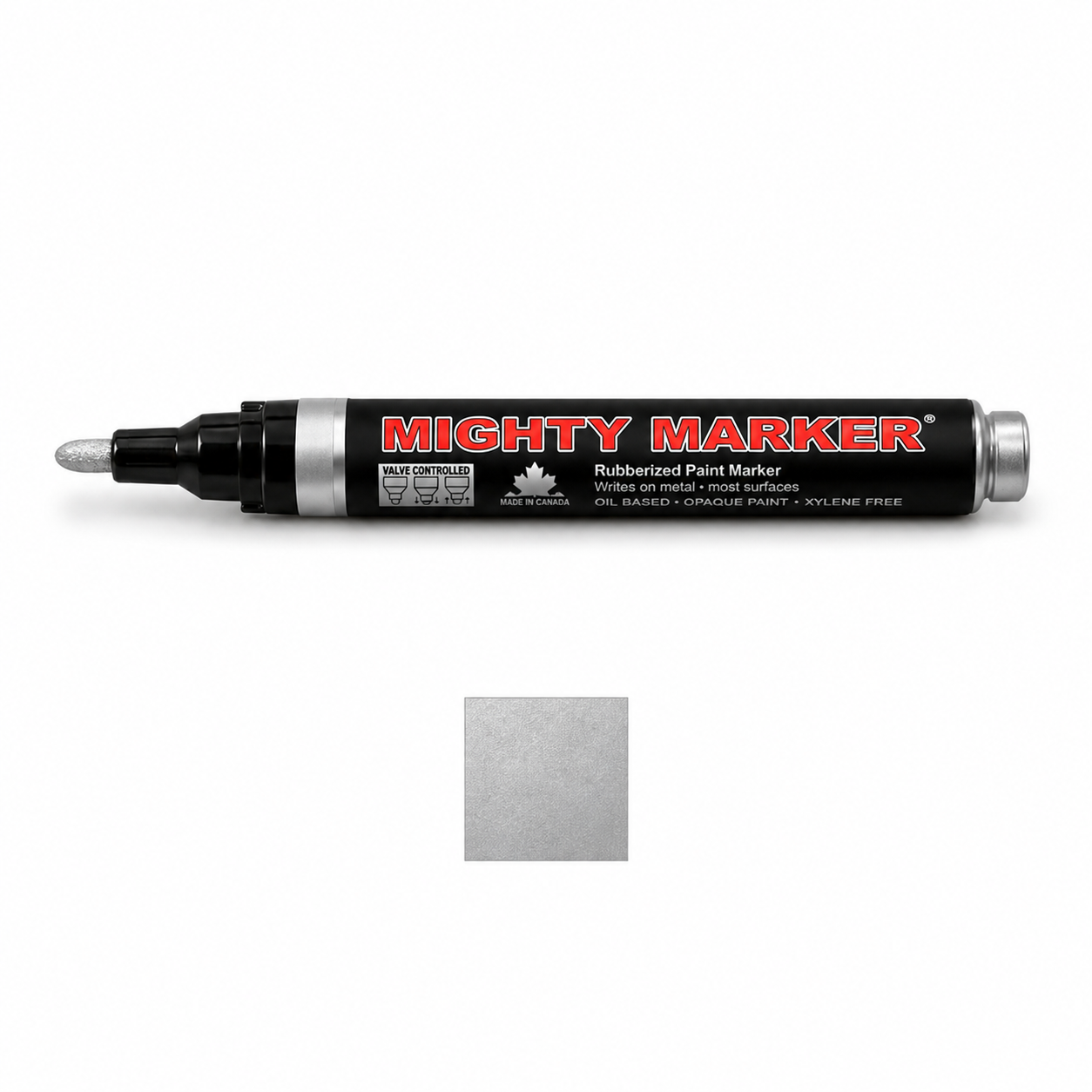 Silver Mighty Marker valve-controlled paint marker