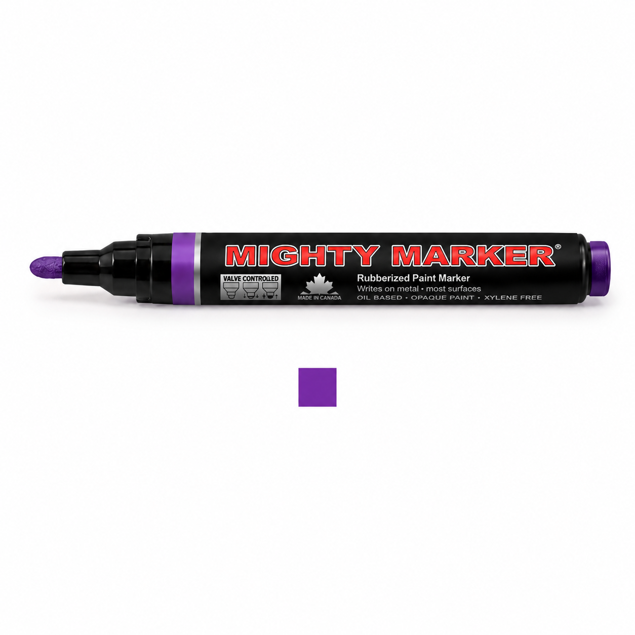 Violet Mighty Marker valve-controlled paint marker