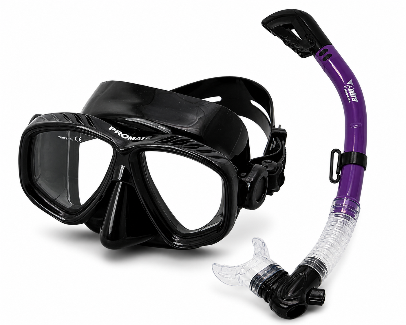 goggles snorkel set Promate Sea Sender & Cobra Dry Mask & Snorkel Set – House of Scuba