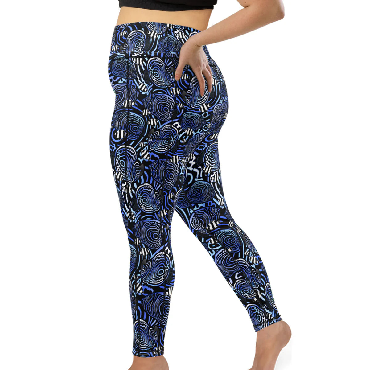 Spacefish Army Womens Angelfish Hypnosis Leggings