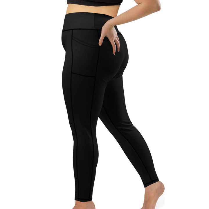 Spacefish Army Womens Night Dive Black Leggings