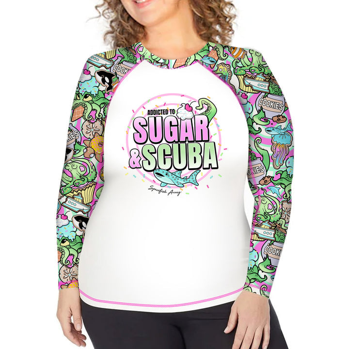 Spacefish Army Womens Candy Octopus Rashguard