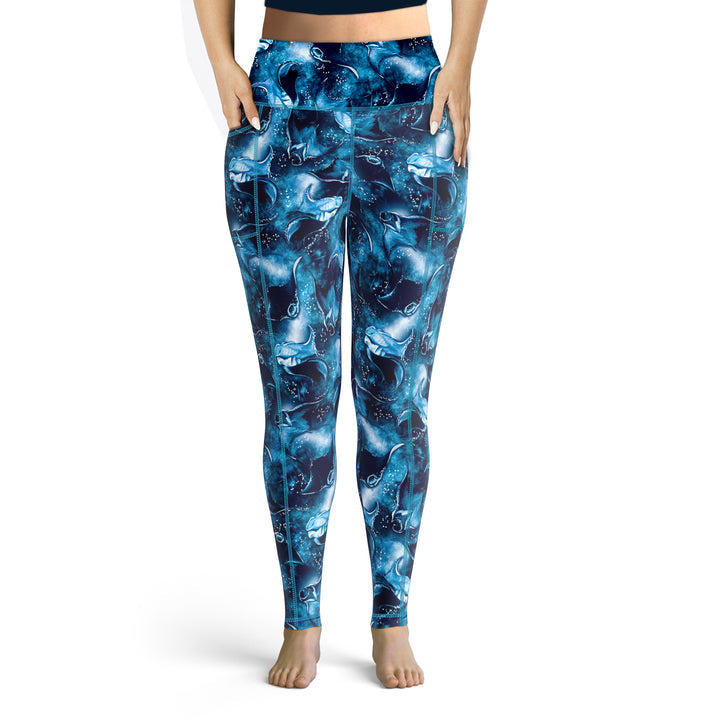 Spacefish Army Womens Manta Mayhem Leggings