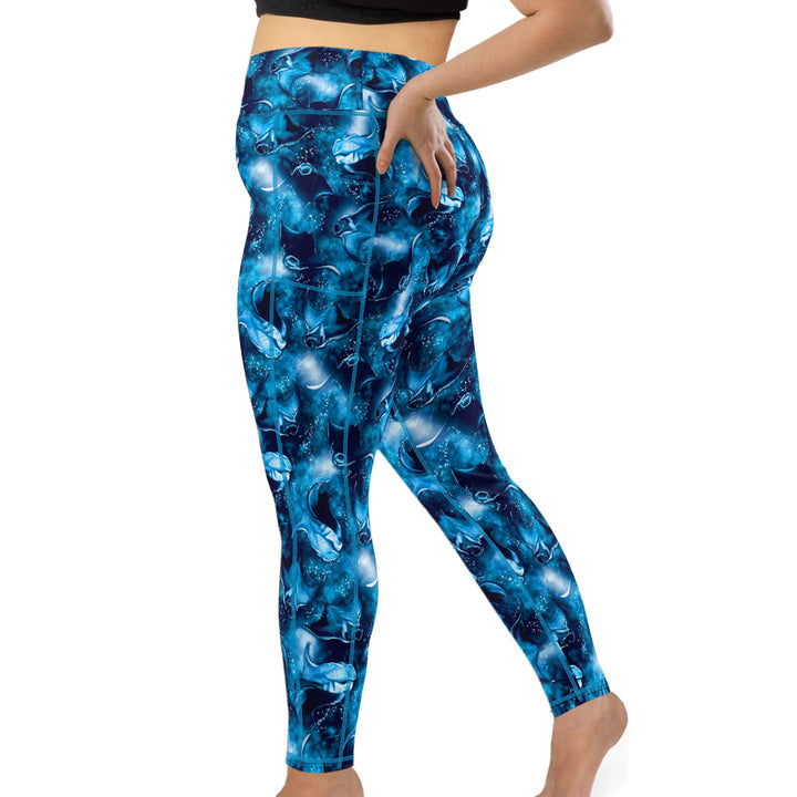 Spacefish Army Womens Manta Mayhem Leggings
