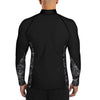 Spacefish Army Mens Tiger Shark Tribal Zip Rashguard
