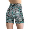 Spacefish Army Womens Electric Blue Octofloral Shorts