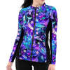 Spacefish Army Womens Cosmic Whale Zip Rashguard