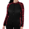 Spacefish Army Womens Lionfish Invasion Zip Rashguard