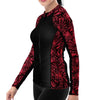 Spacefish Army Womens Lionfish Invasion Zip Rashguard
