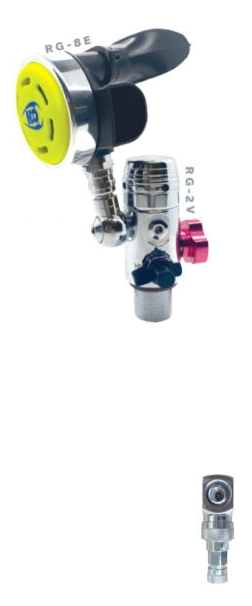 H2Odyssey Extra Air Source 1st & 2nd Regulator w/ QD Filler