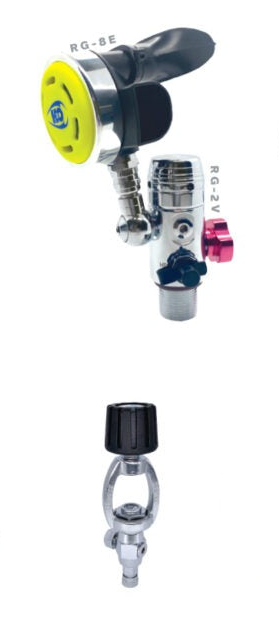 H2Odyssey Extra Air Source 1st & 2nd Regulator w/ QD Filler