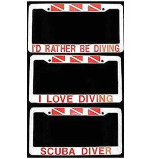 Trident Scuba License Plate Frames