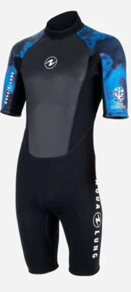 Aqua Lung 3mm Mens Hydroflex Shorty Wetsuit