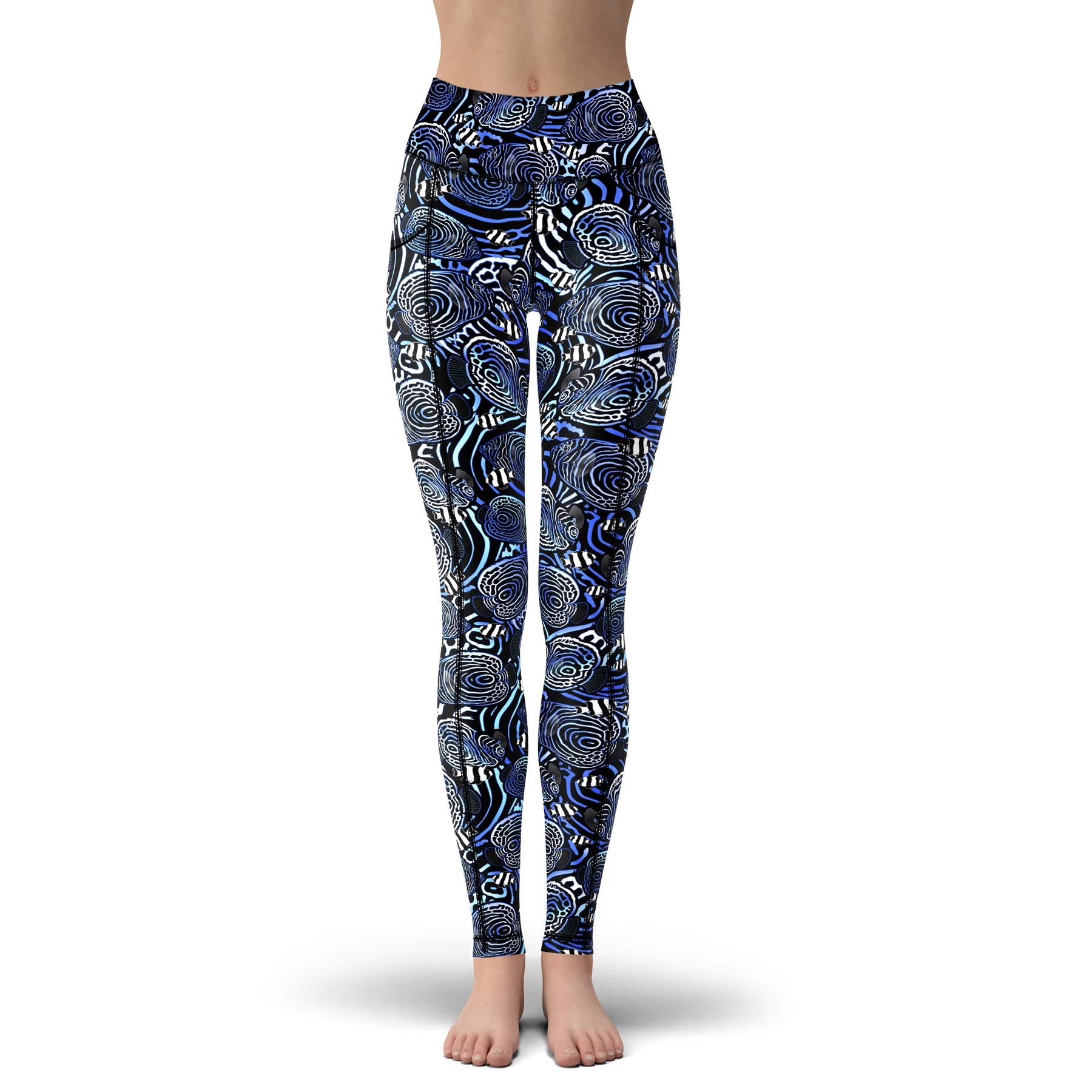 Spacefish Army Womens Angelfish Hypnosis Leggings