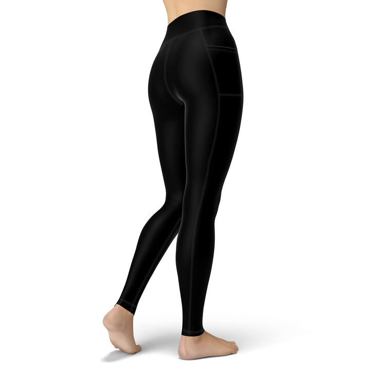 Spacefish Army Womens Night Dive Black Leggings