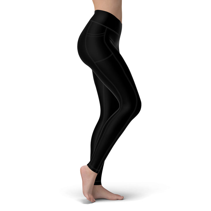 Spacefish Army Womens Night Dive Black Leggings