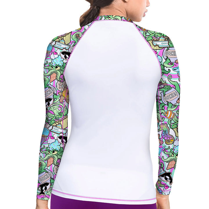 Spacefish Army Womens Candy Octopus Rashguard