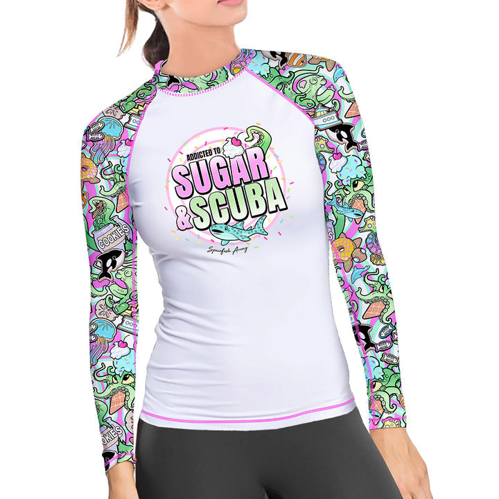 Spacefish Army Womens Candy Octopus Rashguard