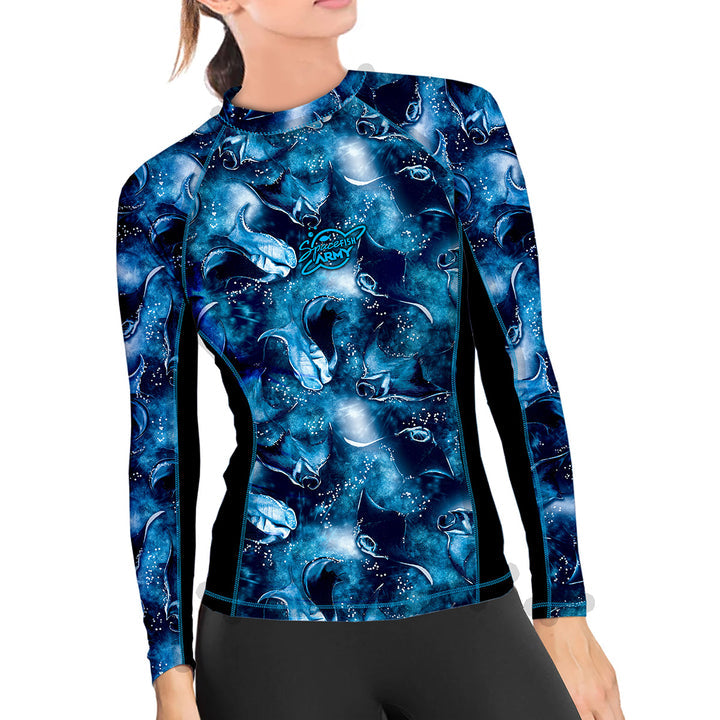 Spacefish Army Womens Manta Mayhem Rashguard