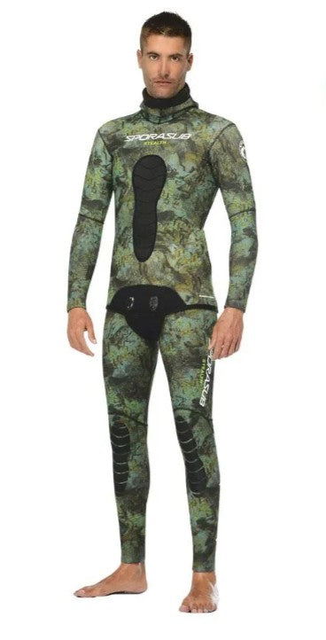 Sporasub 5mm Stealth Suit Complete Set Spearfishing Wetsuit