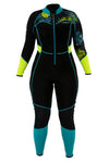 Akona 3/2mm Womens Front Zip Tropic Full Wetsuit for Scuba Diving