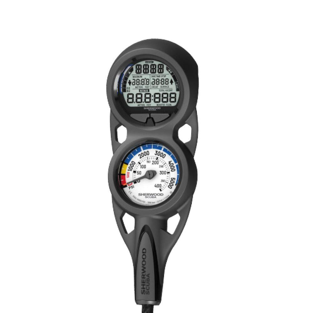 Sherwood Logic+ 3-Gauge Navigational Dive Computer Console