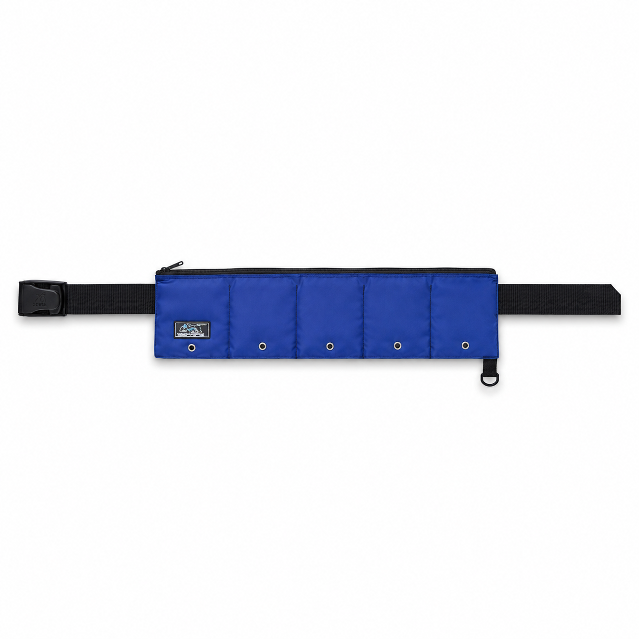 XS Scuba Zippered Pocket Weight Belt in blue, 5-pocket model