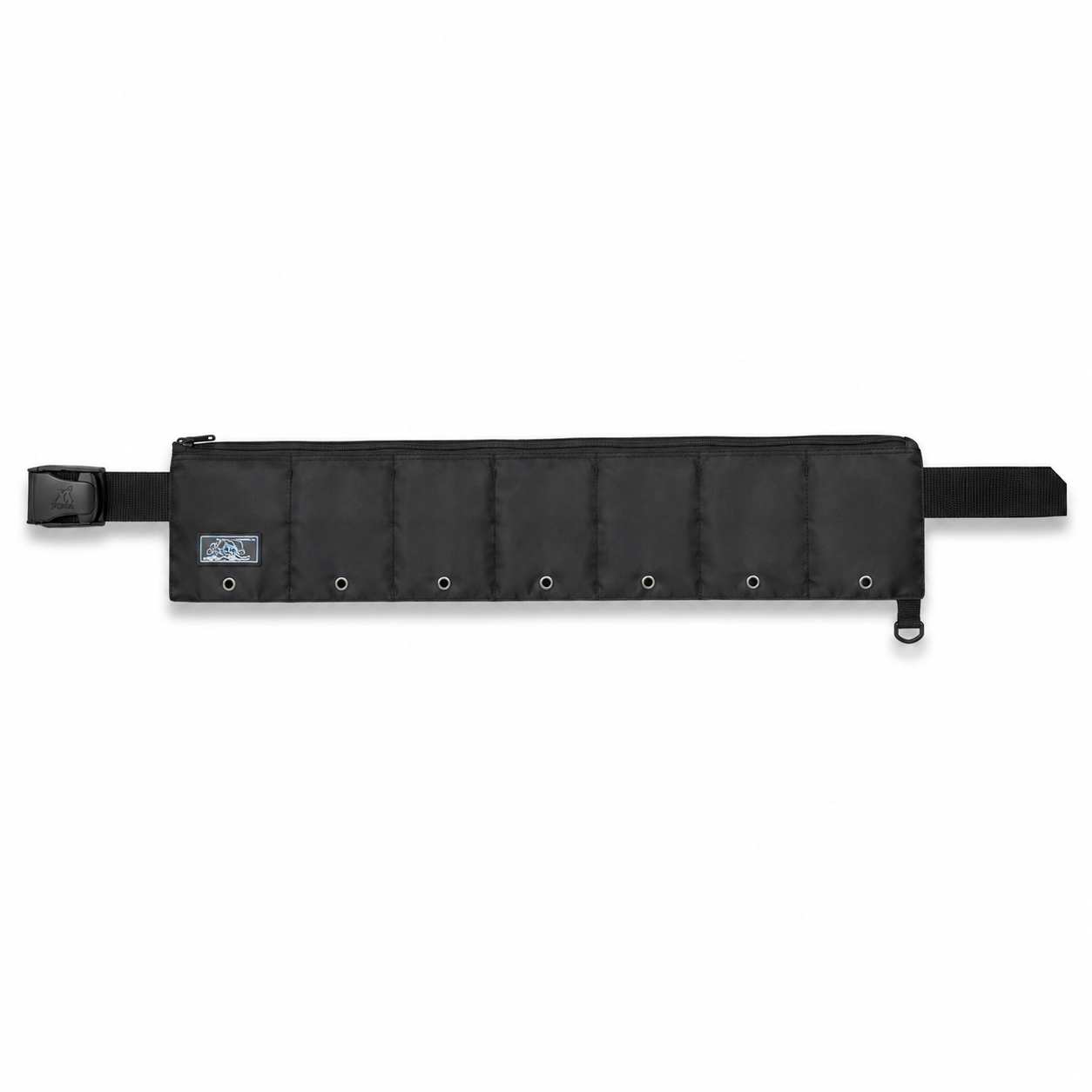 XS Scuba Zippered Pocket Weight Belt in black, 7-pocket model