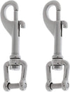 Heavy Duty 316 Stainless Steel Swiel Shackle Bolt Snap Hook