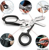 Raptor Rescue Emergency Multitool Shears with Including Folding Emergency Scissors, Tape Cutter, Ring Cutter, Ruler, Oxygen Tank Wrench and Carbide Glass Breaker, with Scissors Sheath