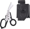 Raptor Rescue Emergency Multitool Shears with Including Folding Emergency Scissors, Tape Cutter, Ring Cutter, Ruler, Oxygen Tank Wrench and Carbide Glass Breaker, with Scissors Sheath