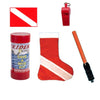 Scuba Diver Holiday Stocking Full of Goodies Accessories
