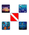 Computer Scuba Diving Mouse Pad- 5 Options - Dive Flag and Scenic