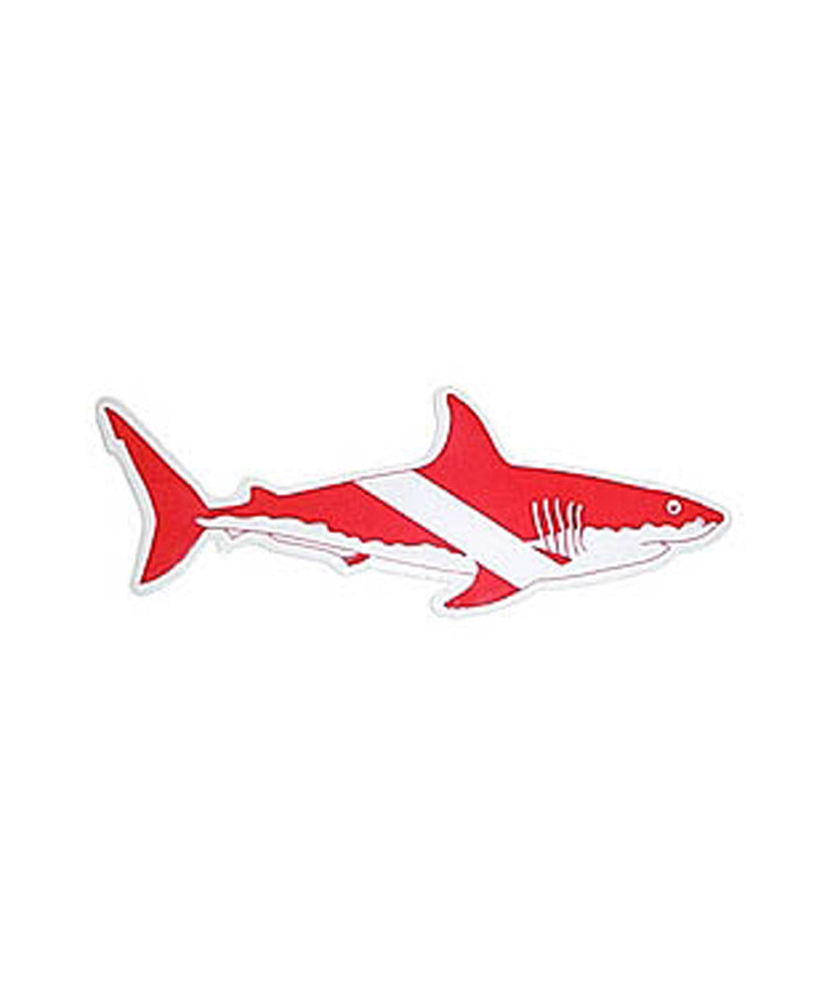 Scuba Divers Shark Sticker Size LARGE and SMALL
