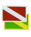 Innovative Scuba Embroidered Dive Flag OR Nitrox Flag Patch