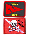 Innovative Scuba Embroidered Dive Hard OR Cave Diver Patch