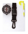Trident Scuba Diving Underwater Writing Slate with Compass and Compass Combo with Quick Release Clip