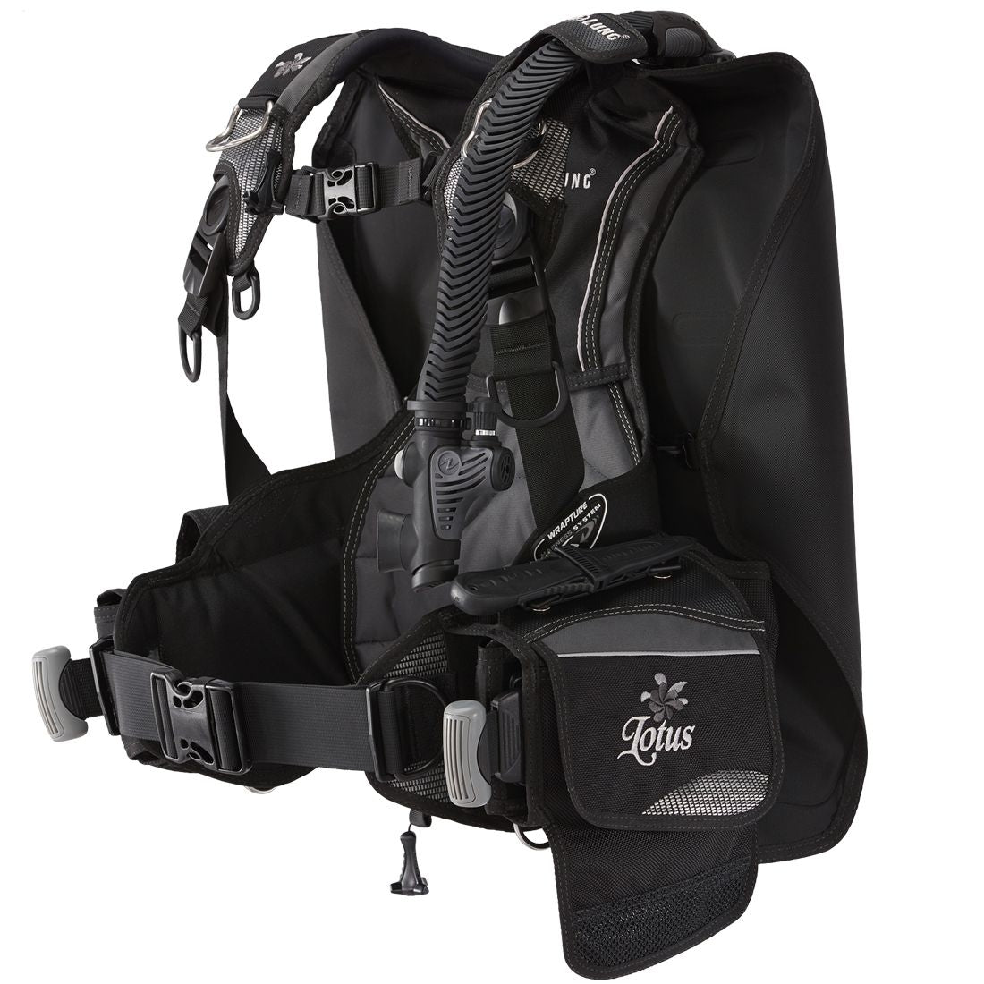 GAV Subacqueo Aqualung Pro HD Woman - Taglia S - Giacca Avvolgente Nero/Rosa Per Sub