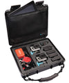 UK PRO POV 40 GoPro Hard Travel Storage Case with Foam and Compact Hand Strap