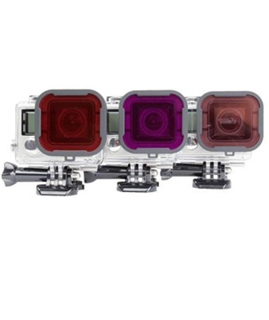Polar Pro Aqua Pack Red, Magenta and Snorkeling Filter For GoPro
