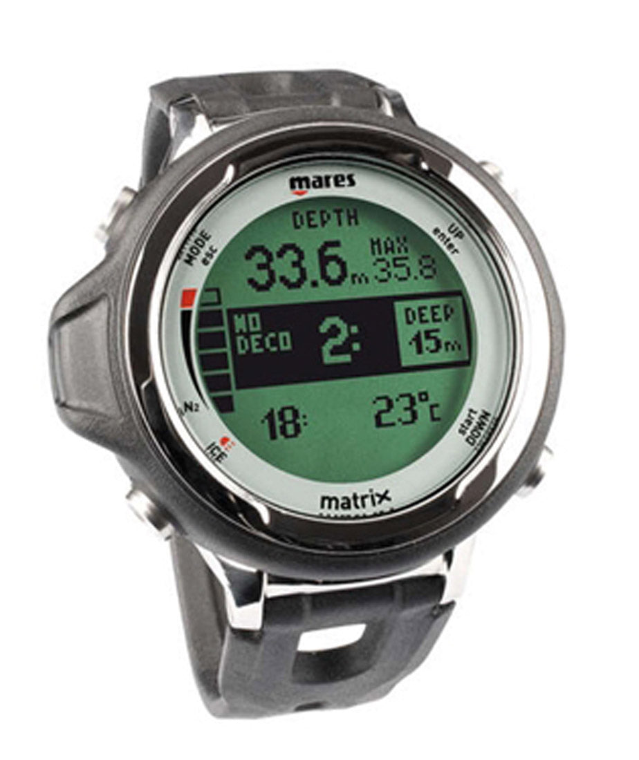 Mares Matrix Scuba Diving Wrist Computer Full Dot Matrix Display