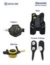 Aqua Lung Elemental Scuba Package Wave BCD, Calypso Regulator, Gauge