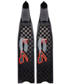 C4 Red Falcon HyperTech Carbon Fiber Freediving Fins 3 Stiffnesses Available for Scuba Diving Spearf