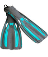 Sherwood Tiffany Blue Elite Scuba Diving Snorkeling Fin Adjustable Open Heel Fins