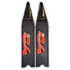 C4 Red Fox T700 Performance Long Blade Fins for Spearfishin and Freediving